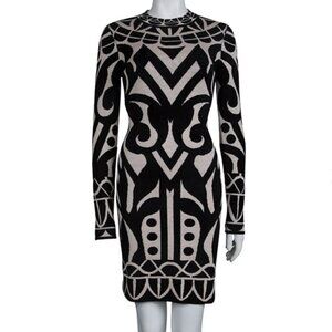 Temperley London Jani Dress, oyster and black, sz M